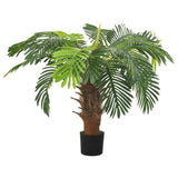 Vidaxl kunstplant met pot cycaspalm 90 cm groen