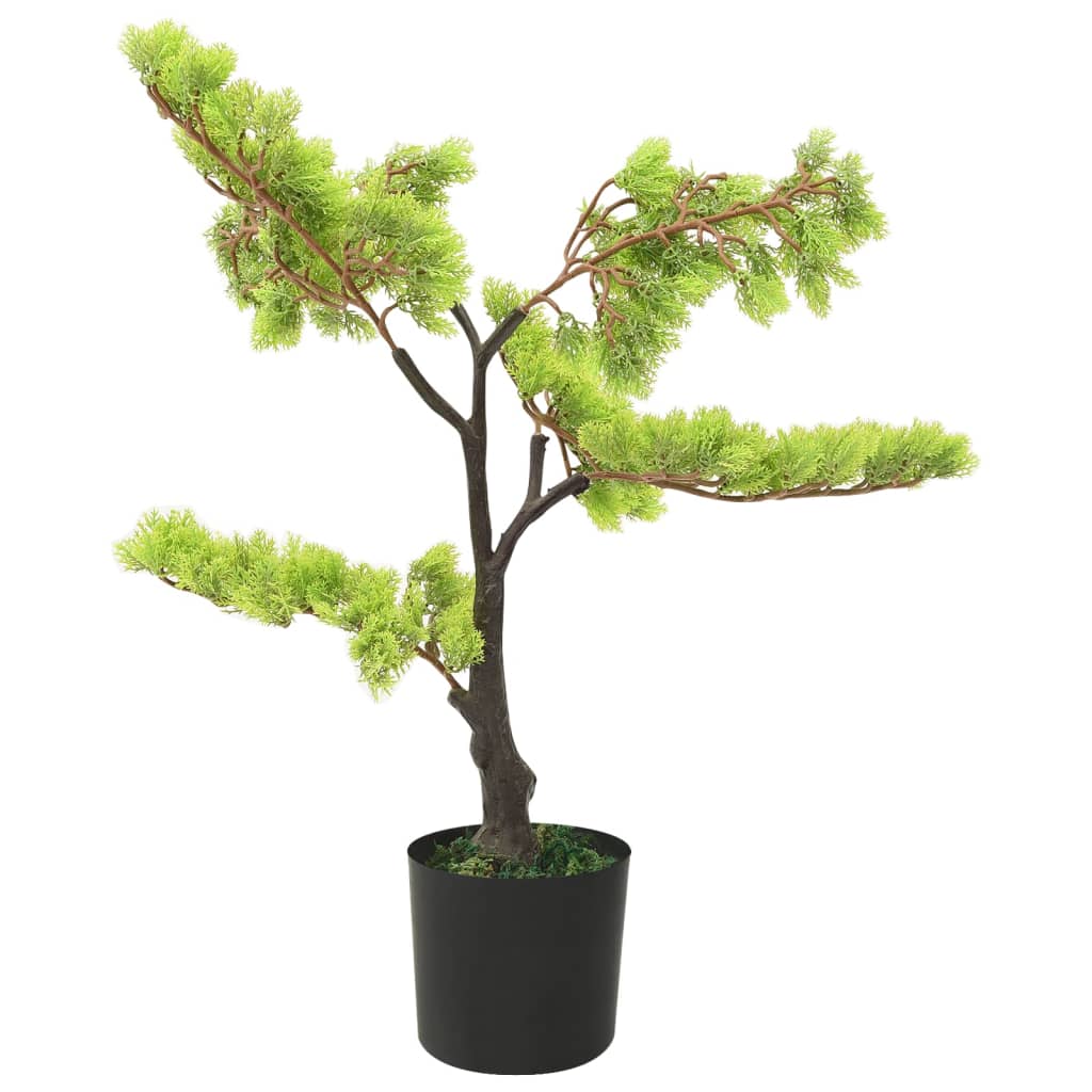 Vidaxl kunstplant met pot cipres bonsai 60 cm groen