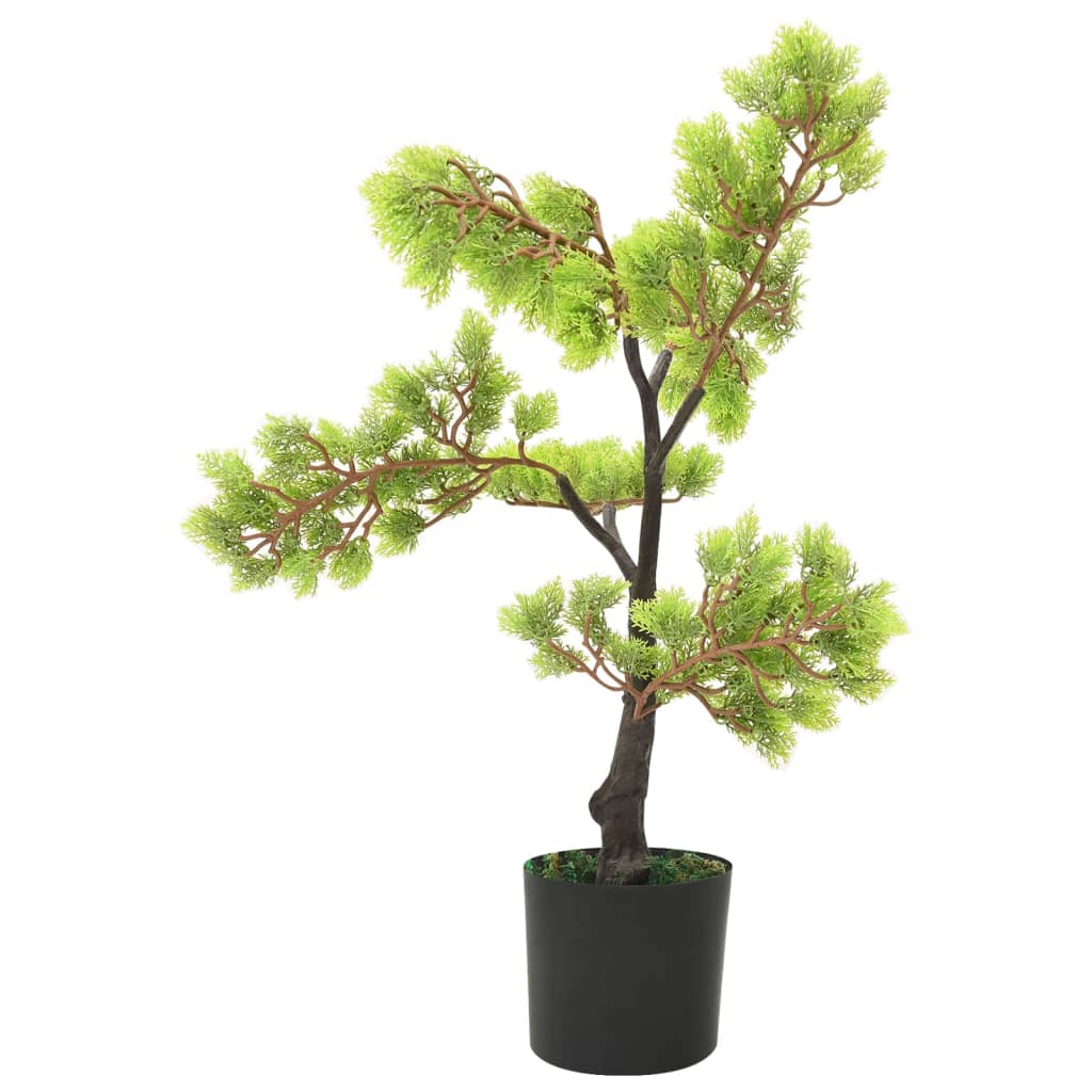 Vidaxl kunstplant met pot cipres bonsai 60 cm groen