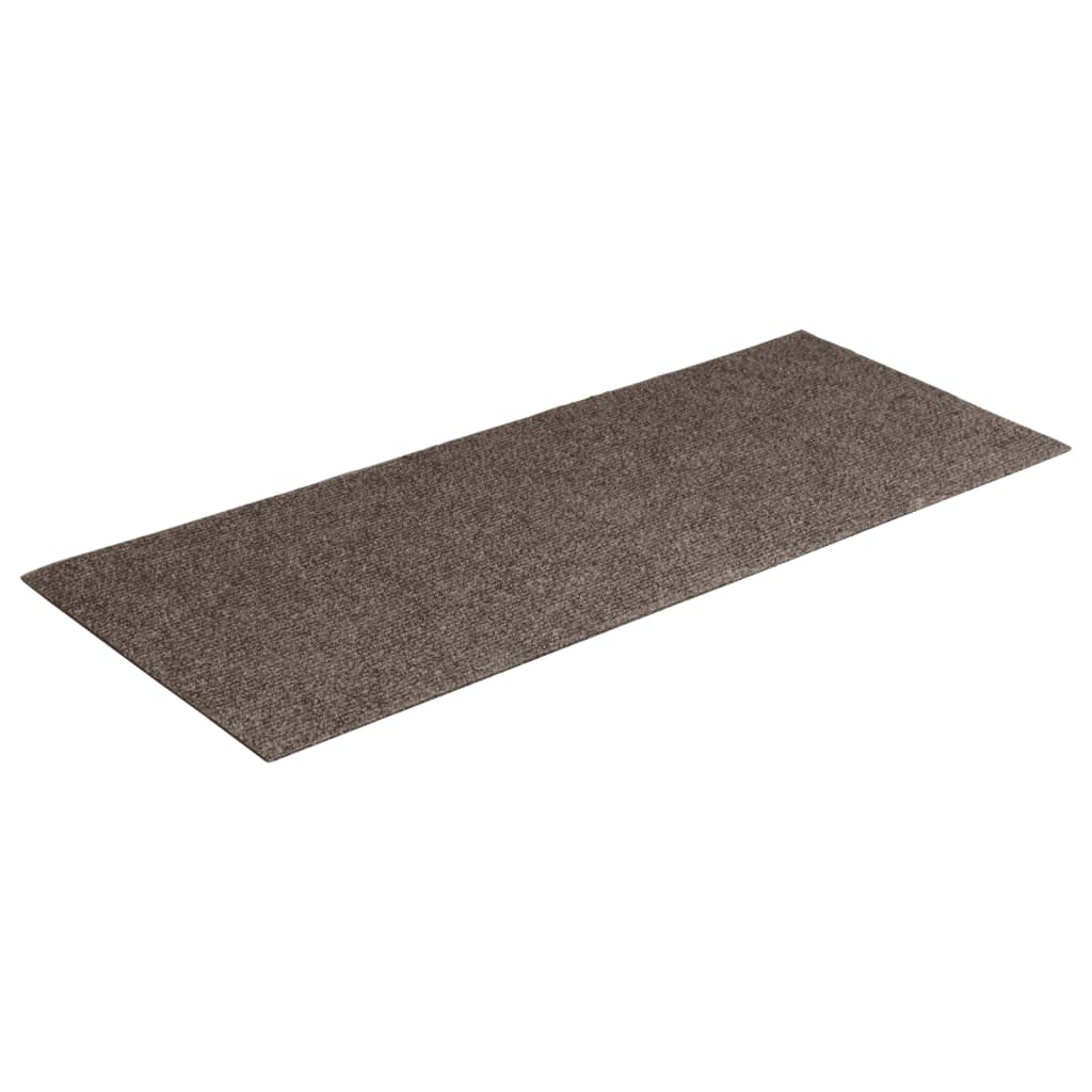 Vidaxl 15 st trapmatten zelfklevend rechthoekig 60x25 cm crèmekleurig