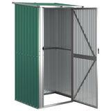 VidaXL Tuinschuur 118,5x97x209,5 cm gegalvaniseerd staal groen