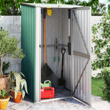 Vidaxl tuinschuur 118,5x97x209,5 cm gegalvaniseerd staal groen