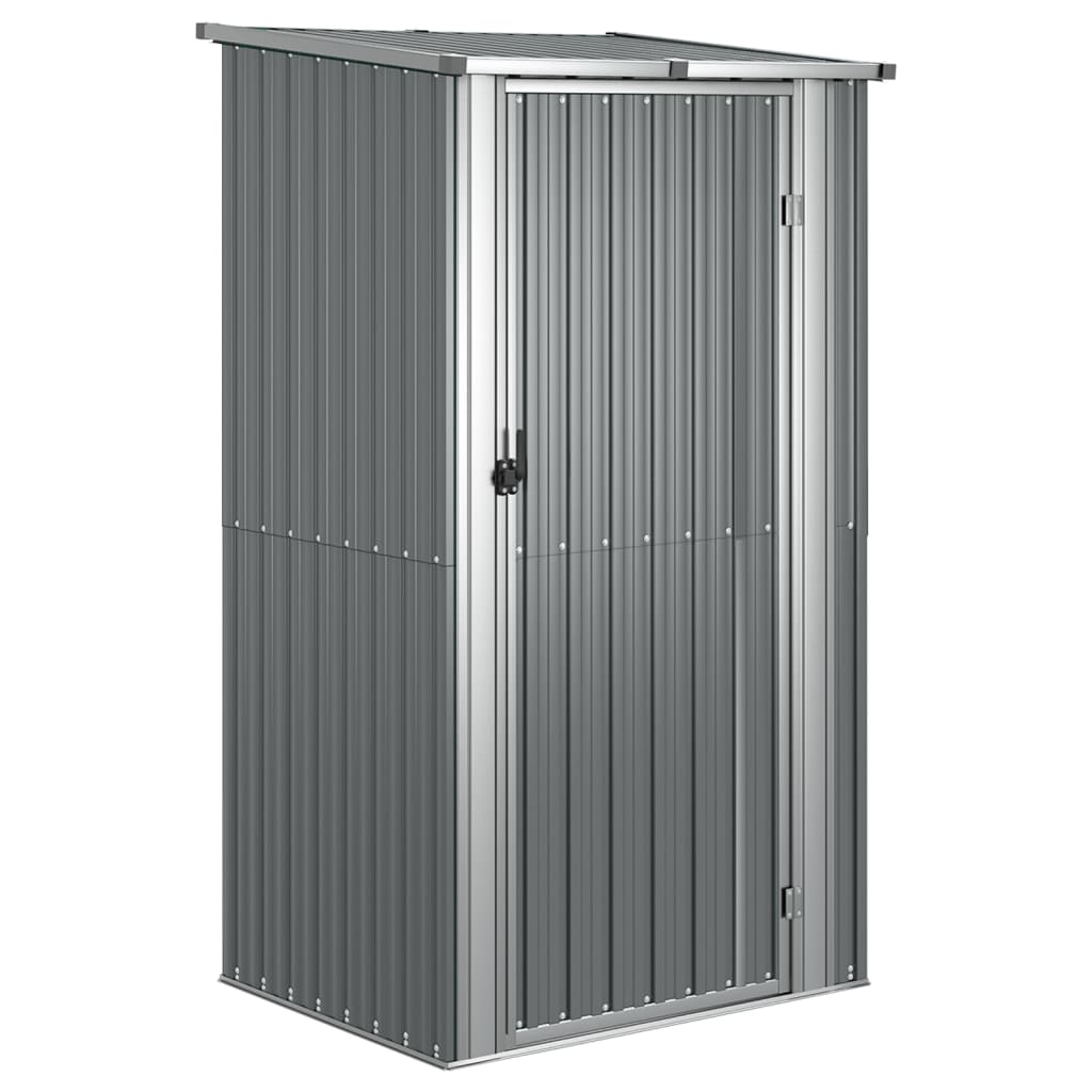 VidaXL Tuinschuur 118,5x97x209,5 cm gegalvaniseerd staal grijs