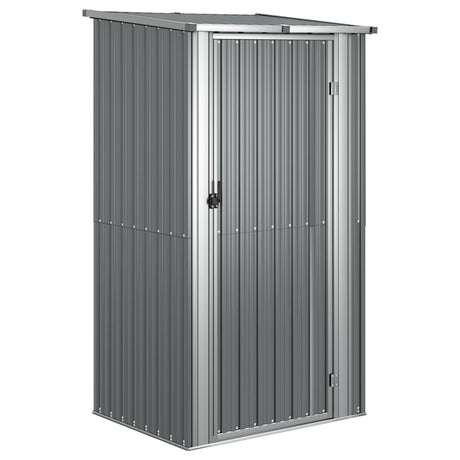 VidaXL Tuinschuur 118,5x97x209,5 cm gegalvaniseerd staal grijs