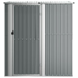 VidaXL Tuinschuur 180,5x97x209,5 cm gegalvaniseerd staal grijs