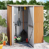 VidaXL Tuinschuur 180,5x97x209,5 cm gegalvaniseerd staal bruin