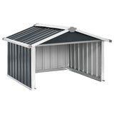 Vidaxl overkapping voor robotmaaier 92x97x63 cm staal antracietkleurig