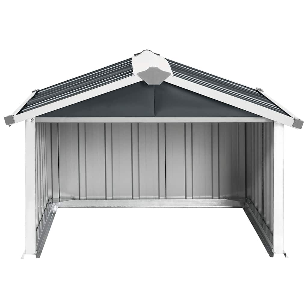Vidaxl overkapping voor robotmaaier 92x97x63 cm staal antracietkleurig