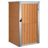Vidaxl tuinschuur 88x89x161 cm gegalvaniseerd staal bruin