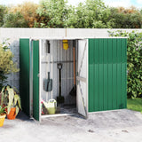 VidaXL Tuinschuur 225x89x161 cm gegalvaniseerd staal groen