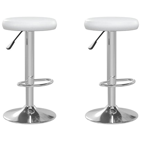 Vidaxl barstoelen 2 st kunstleer wit