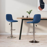Vidaxl barkrukken 2 st stof blauw