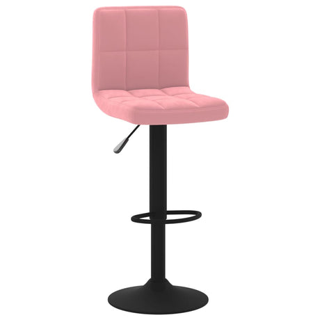 Vidaxl barkrukken 2 st fluweel roze