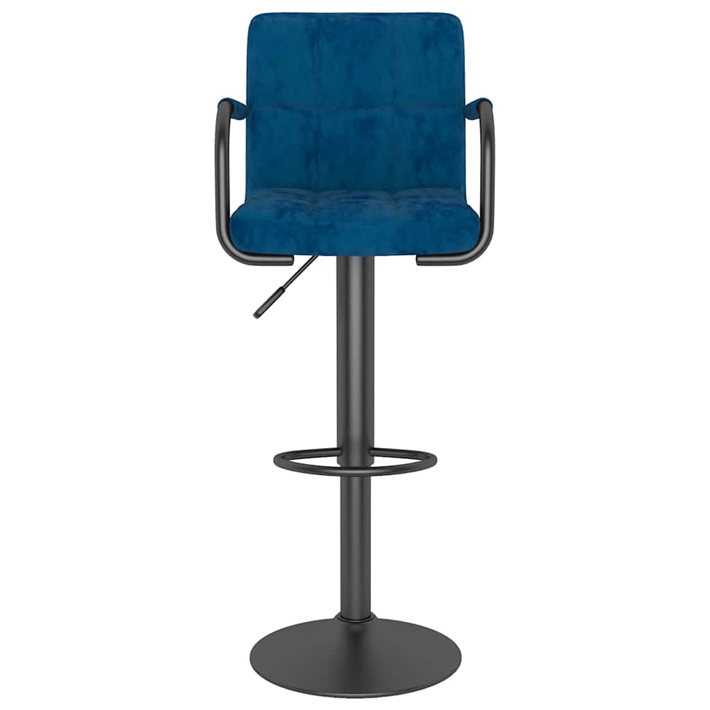 Vidaxl barkruk fluweel blauw
