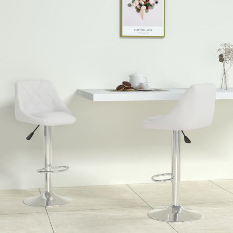 Vidaxl barstoelen 2 st kunstleer wit