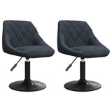 Vidaxl eetkamerstoelen draaibaar 2 st fluweel donkergrijs