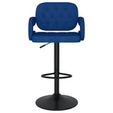 Vidaxl barkrukken 2 st stof blauw