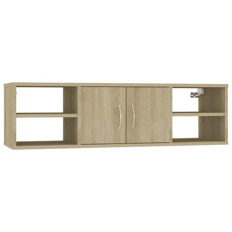 Vidaxl wandschap 102x30x29 cm bewerkt hout sonoma eikenkleurig