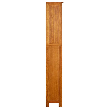 Vidaxl boekenkast met 5 schappen 45x22x140 cm massief eikenhout