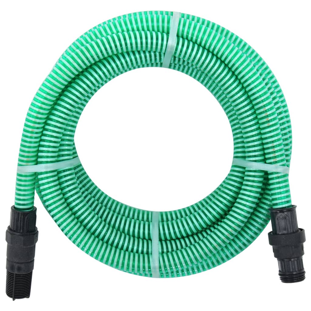 Vidaxl zuigslang met pvc koppelingen 1,1'' 7 m pvc groen