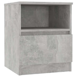 Vidaxl nachtkastje 40x40x50 cm bewerkt hout betongrijs