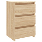 Vidaxl nachtkastje 40x35x62,5 cm bewerkt hout sonoma eikenkleurig