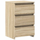 Vidaxl nachtkastjes 2 st 40x35x62,5 cm bewerkt hout sonoma eikenkleur