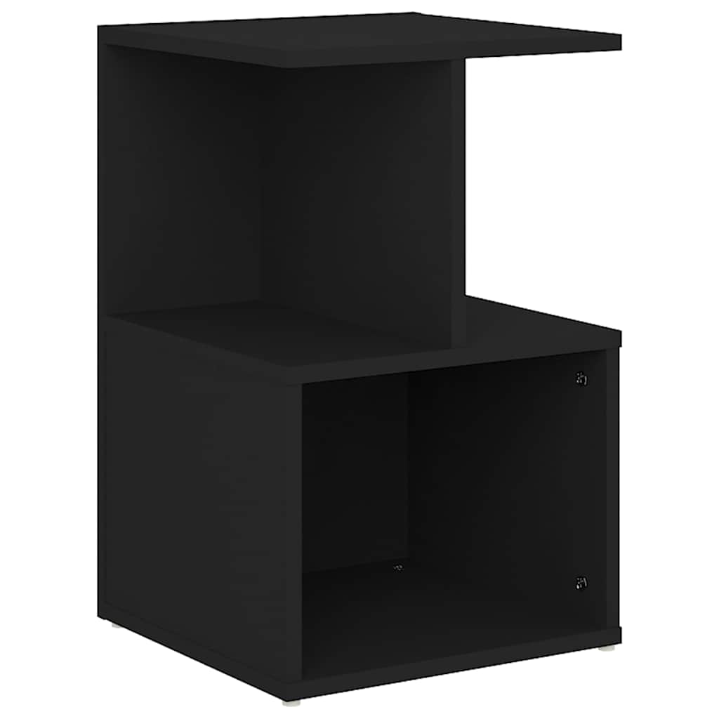 Vidaxl nachtkastje 35x35x55 cm bewerkt hout zwart