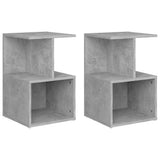 Vidaxl nachtkastjes 2 st 35x35x55 cm bewerkt hout betongrijs