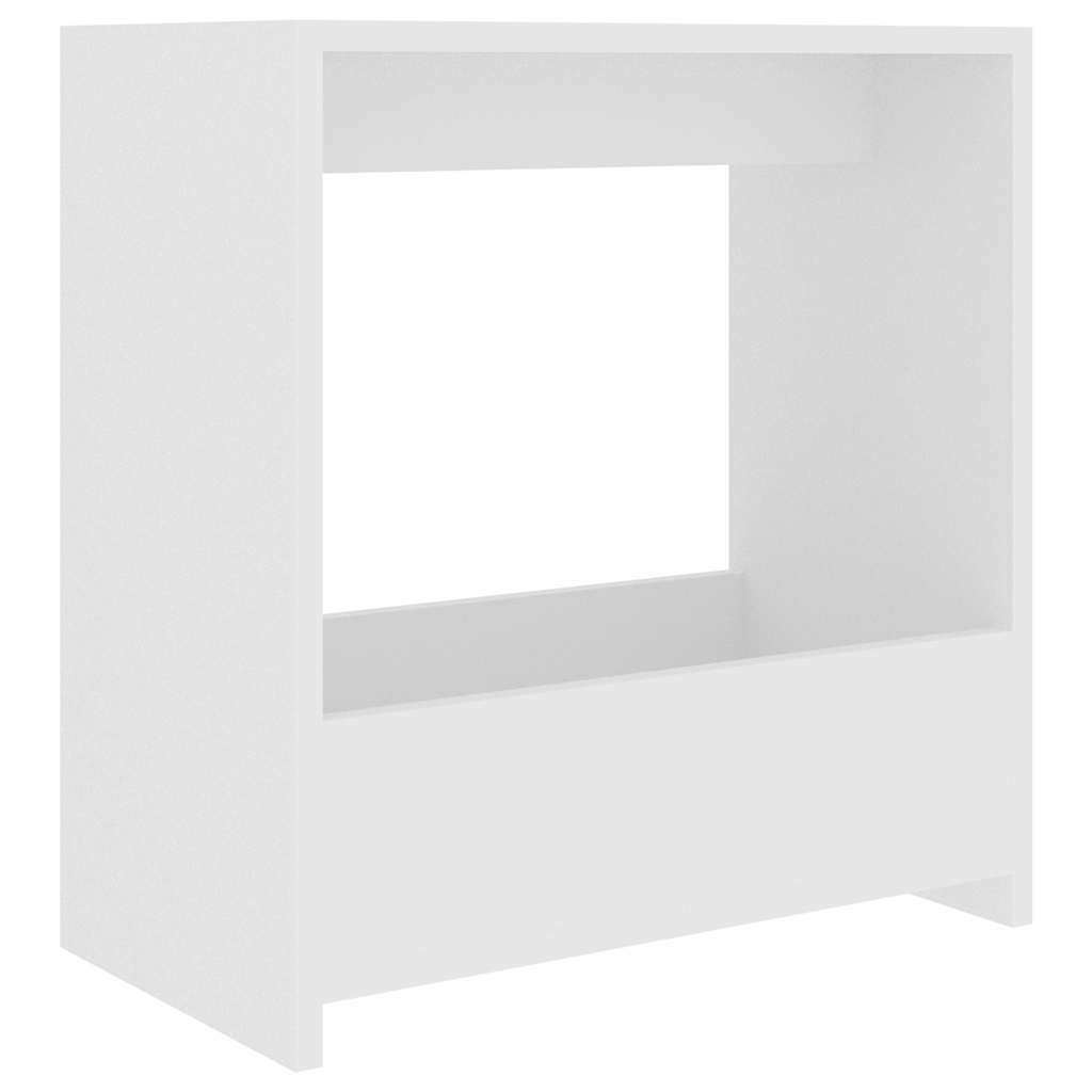 Vidaxl bijzettafel 50x26x50 cm bewerkt hout wit