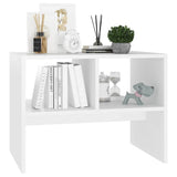Vidaxl bijzettafel 60x40x45 cm spaanplaat wit