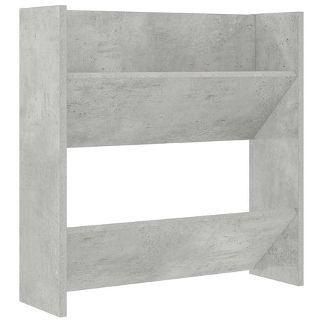 Vidaxl wandschoenenkast 60x18x60 cm spaanplaat betongrijs