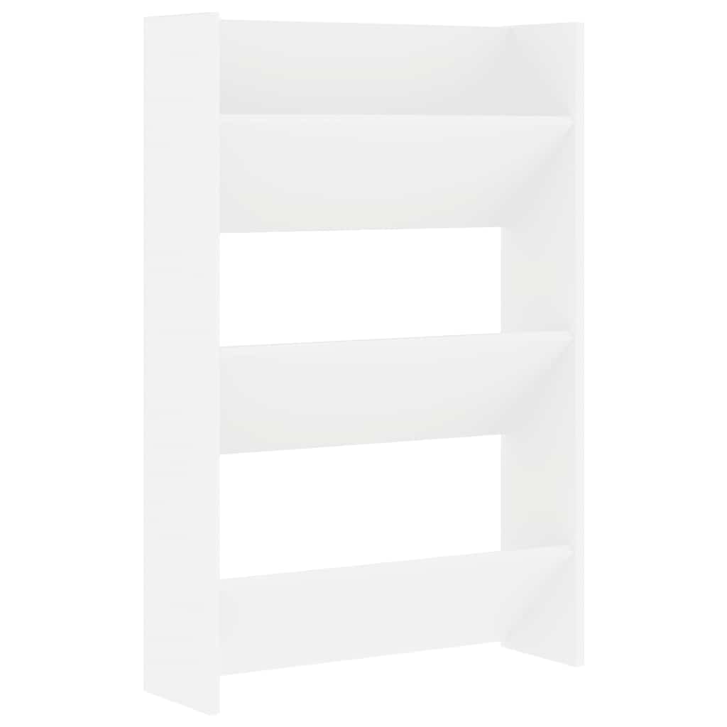 Vidaxl wandschoenenkast 60x18x90 cm spaanplaat wit