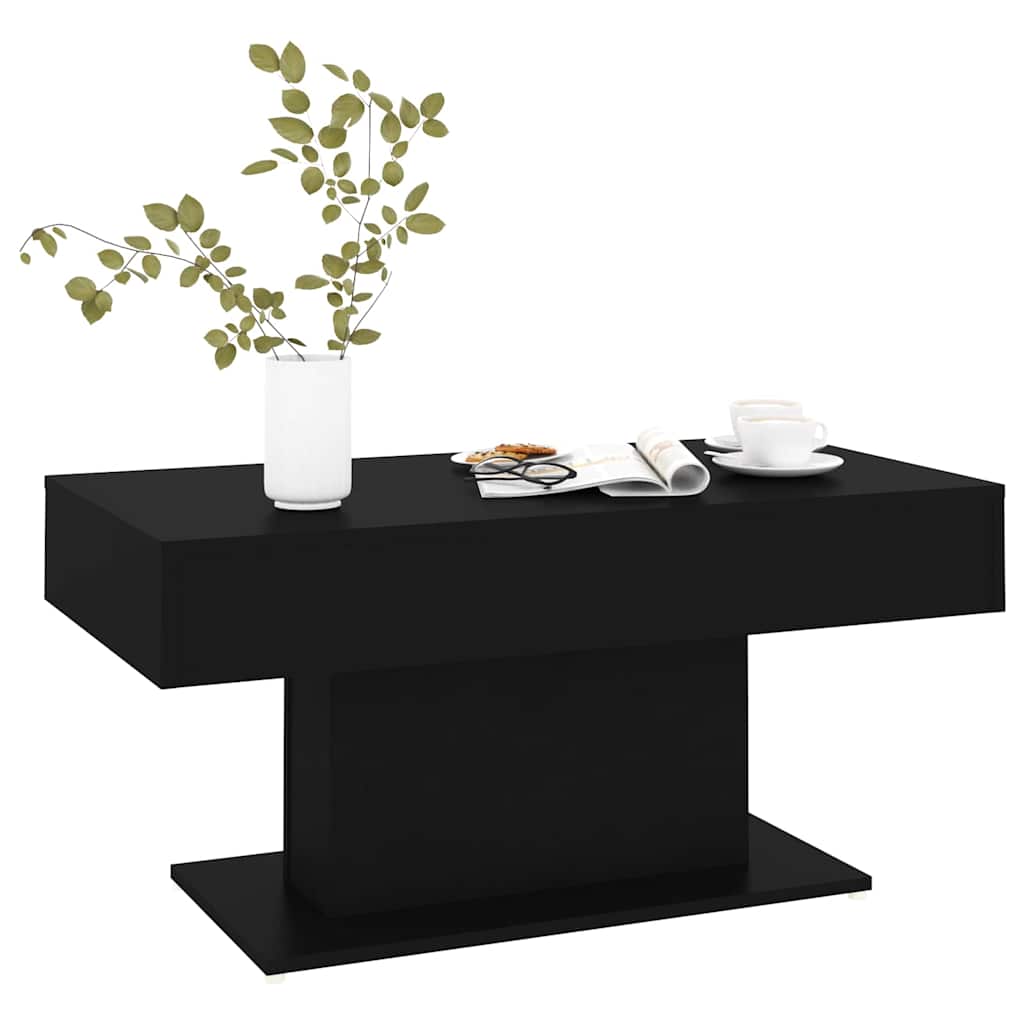 Vidaxl salontafel 96x50x45 cm bewerkt hout zwart
