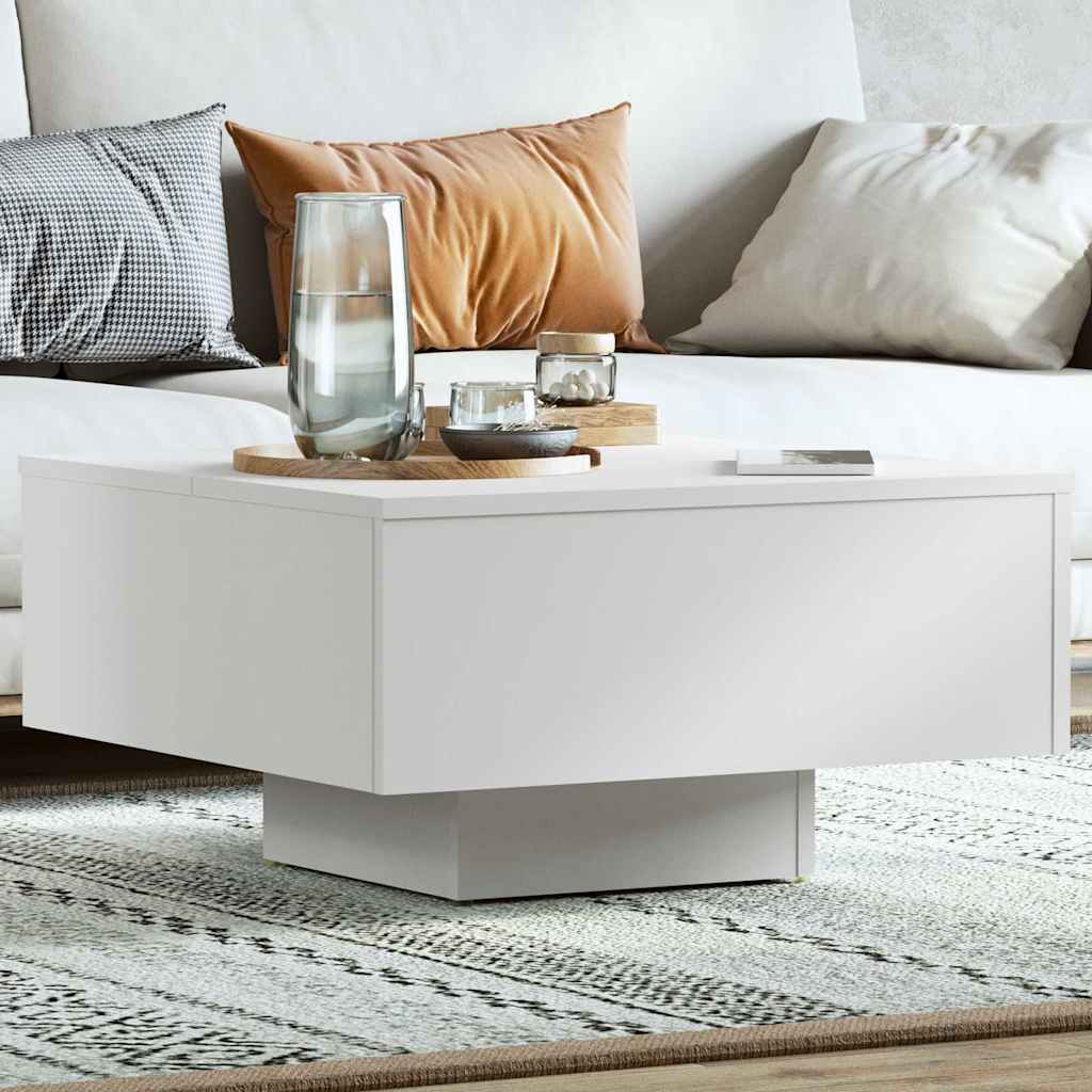 Vidaxl salontafel 60x60x31,5 cm bewerkt hout wit