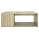 Vidaxl salontafel 90x67x33 cm bewerkt hout sonoma eikenkleurig