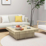 Vidaxl salontafel 90x90x28 cm bewerkt hout sonoma eikenkleurig