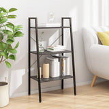 Vidaxl opbergmeubel met 3 lagen 56x35x108 cm zwart