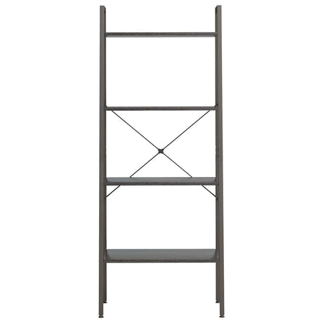 Vidaxl opbergmeubel met 4 schappen 56x35x140 cm zwart