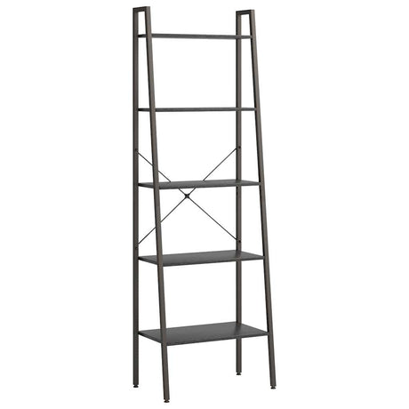 Vidaxl opbergmeubel met 5 lagen 56x35x174 cm zwart