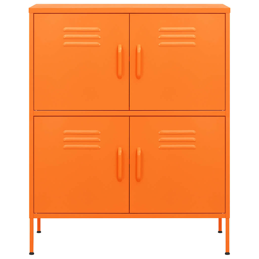 Vidaxl opbergkast 80x35x101,5 cm staal oranje