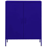 Vidaxl opbergkast 80x35x101,5 cm staal marineblauw