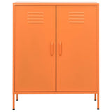 Vidaxl opbergkast 80x35x101,5 cm staal oranje
