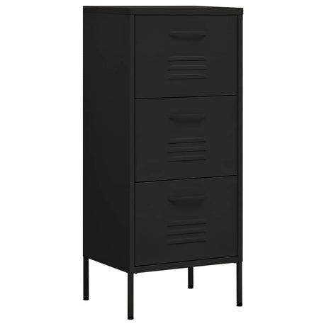 Vidaxl opbergkast 42,5x35x101,5 cm staal zwart