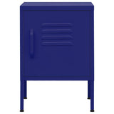 Vidaxl nachtkastje 35x35x51 cm staal marineblauw