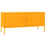 Vidaxl tv-meubel 105x35x50 cm staal mosterdgeel