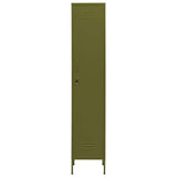 Vidaxl lockerkast 35x46x180 cm staal olijfgroen