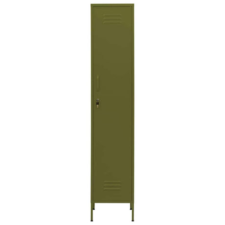 Vidaxl lockerkast 35x46x180 cm staal olijfgroen