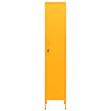 Vidaxl lockerkast 35x46x180 cm staal mosterdgeel