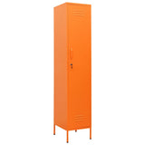 Vidaxl lockerkast 35x46x180 cm staal oranje
